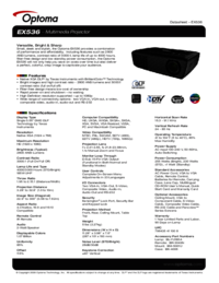 Sony DSC-HX1 Marketing Specifications
