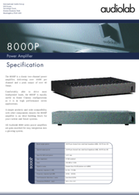 CAME BK 1800 Specifications